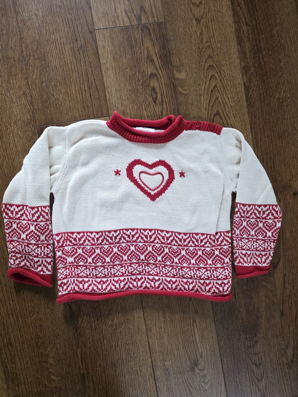 Hanna Anderson Knit Heart Sweater - Cotton